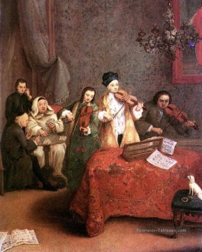 Les scènes de vie de concert Pietro Longhi Peinture à l'huile